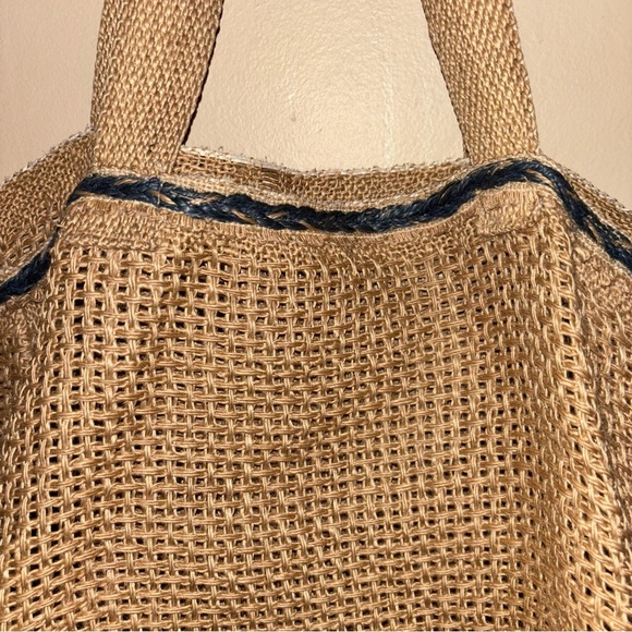 BEE & WILLOW RYA Large Stylish Hand-loomed Jute Shopper Beach Tote Bag - Picture 3 of 7